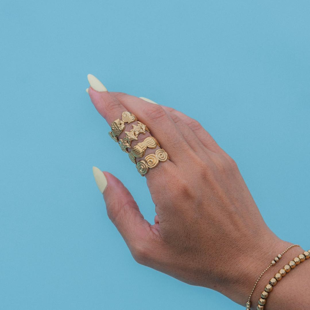Mar de Oro Ring Set