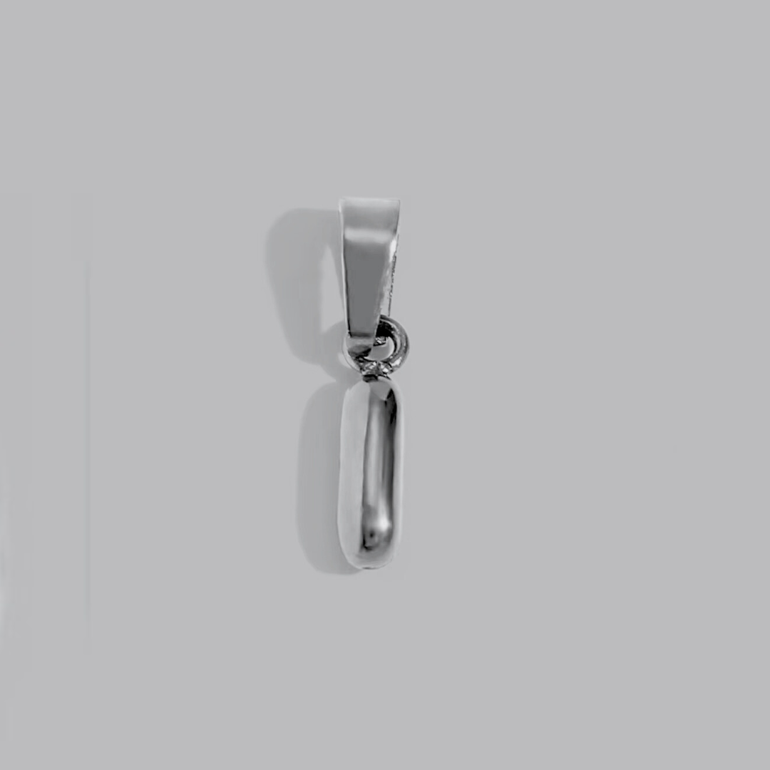 Bubble Letter Charms | Silver Hue