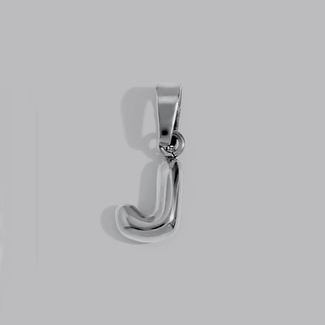 Bubble Letter Charms | Silver Hue