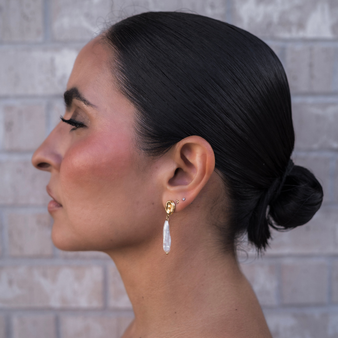 Kairos Biwa Pearl Earrings