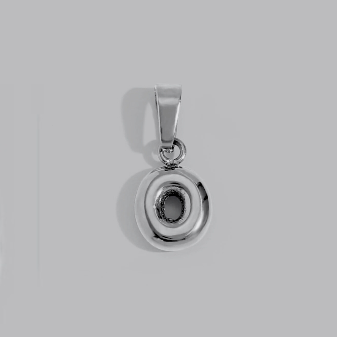 Bubble Letter Charms | Silver Hue