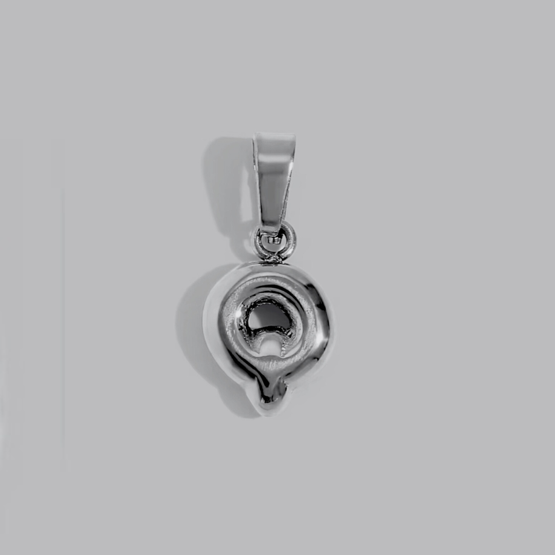 Bubble Letter Charms | Silver Hue
