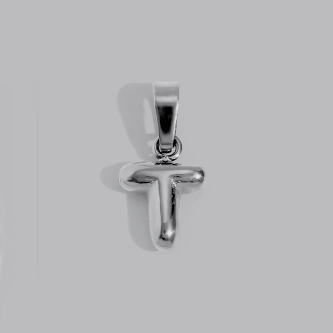 Bubble Letter Charms | Silver Hue
