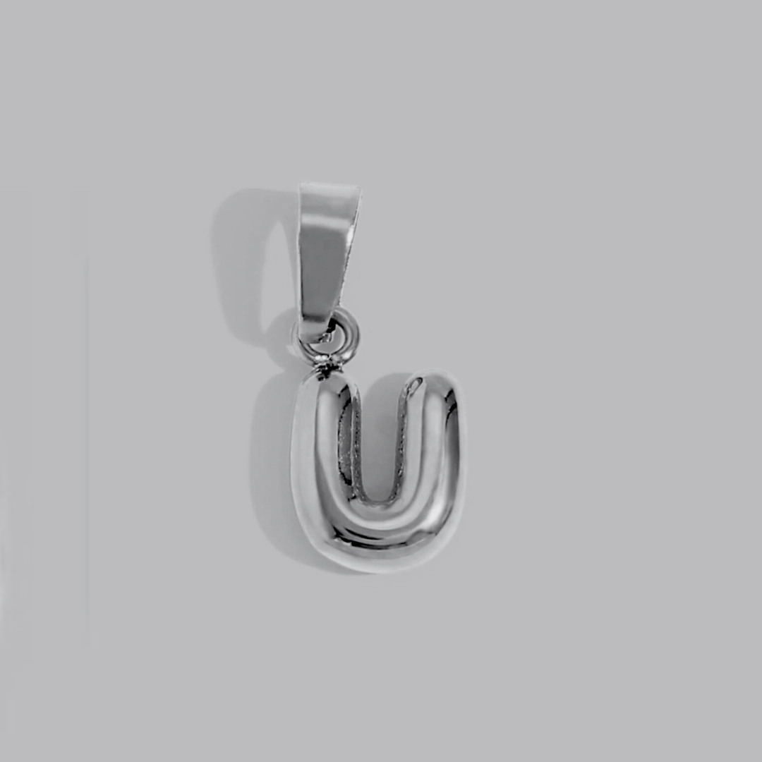 Bubble Letter Charms | Silver Hue
