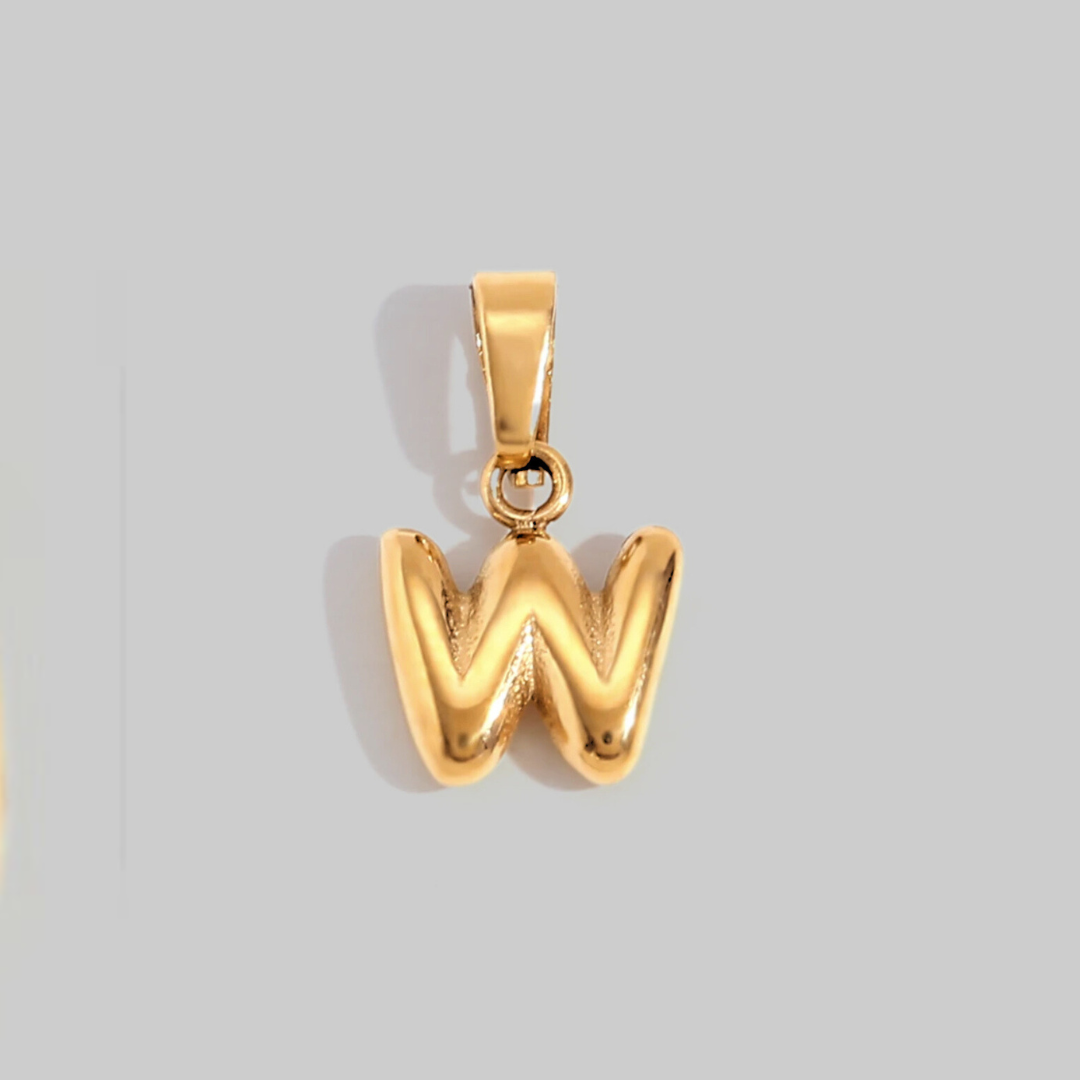 Bubble Letter Charms | Gold Hue