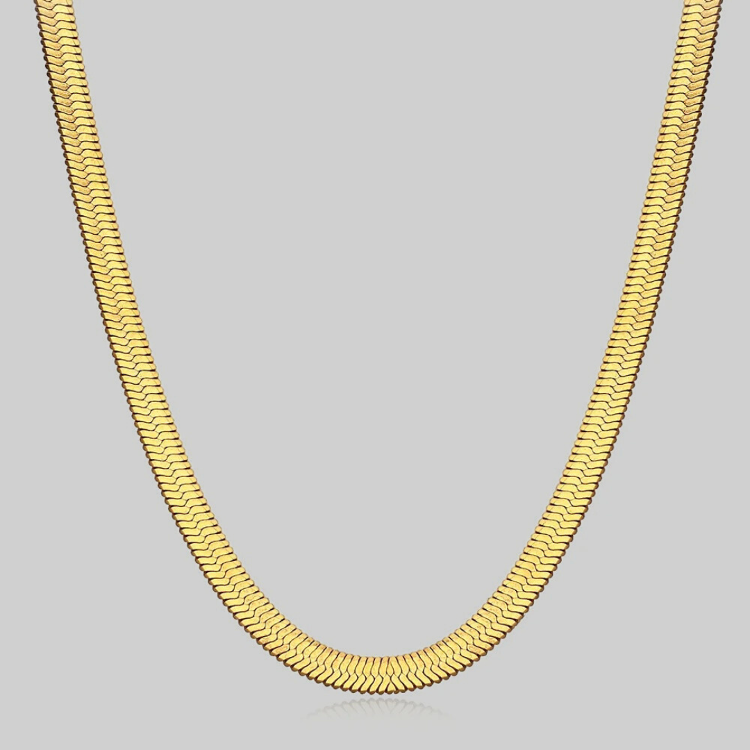 Mia Classic Herringbone Shorty Necklace