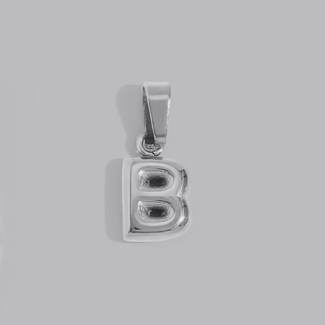 Bubble Letter Charms | Silver Hue