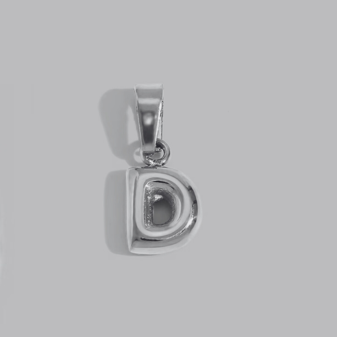 Bubble Letter Charms | Silver Hue
