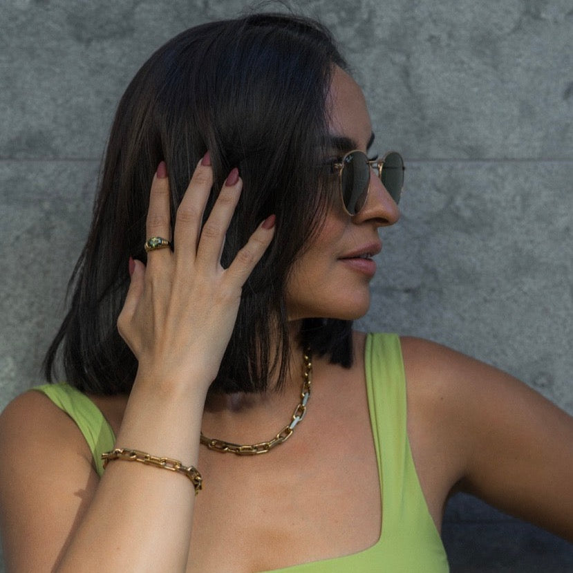 Meg Statement Paperclip Chain Bracelet | Silver