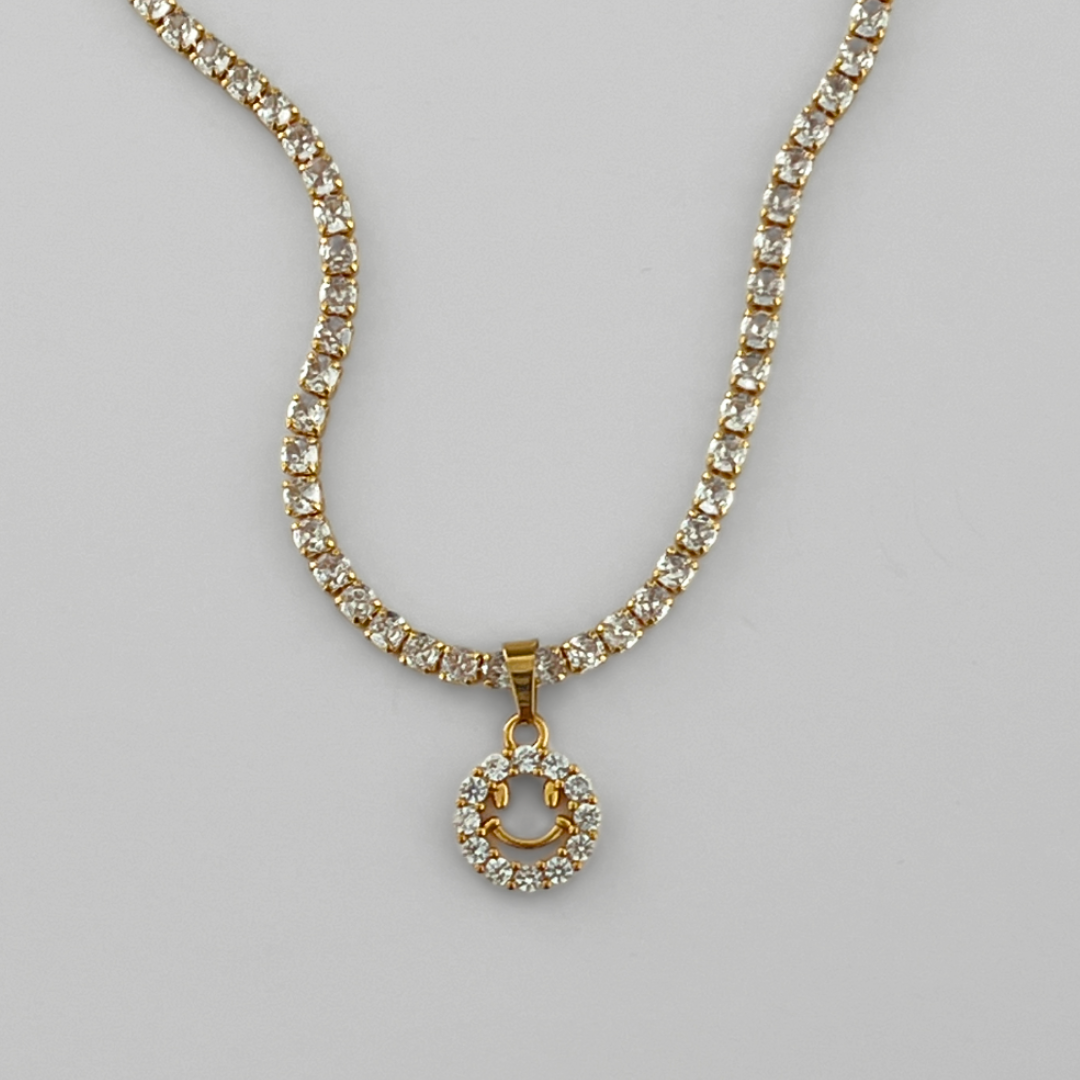 All Smiles Tennis Chain Necklace