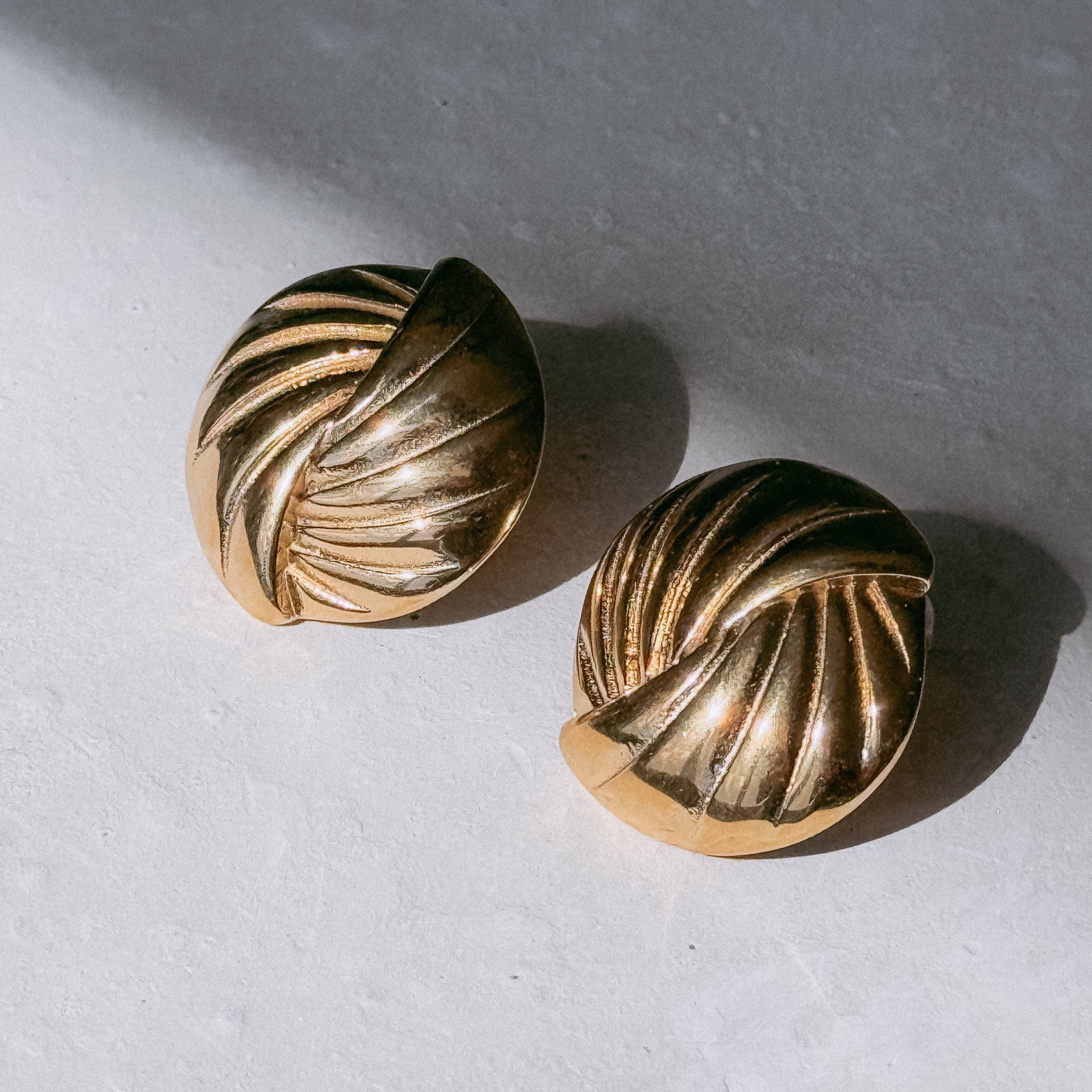 Golden Hour Button Earrings