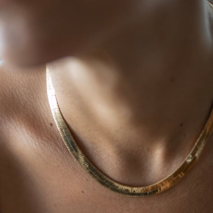 Heather 8mm Herringbone Necklace