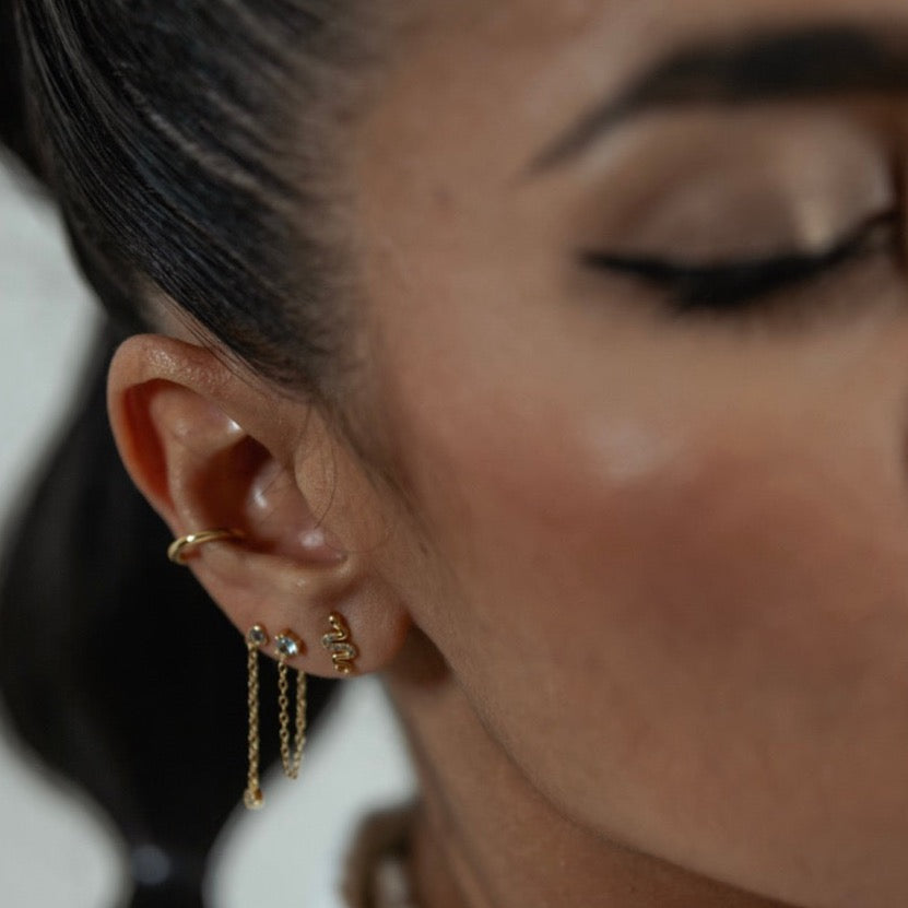 Penina Dainty Blue Ear Stack