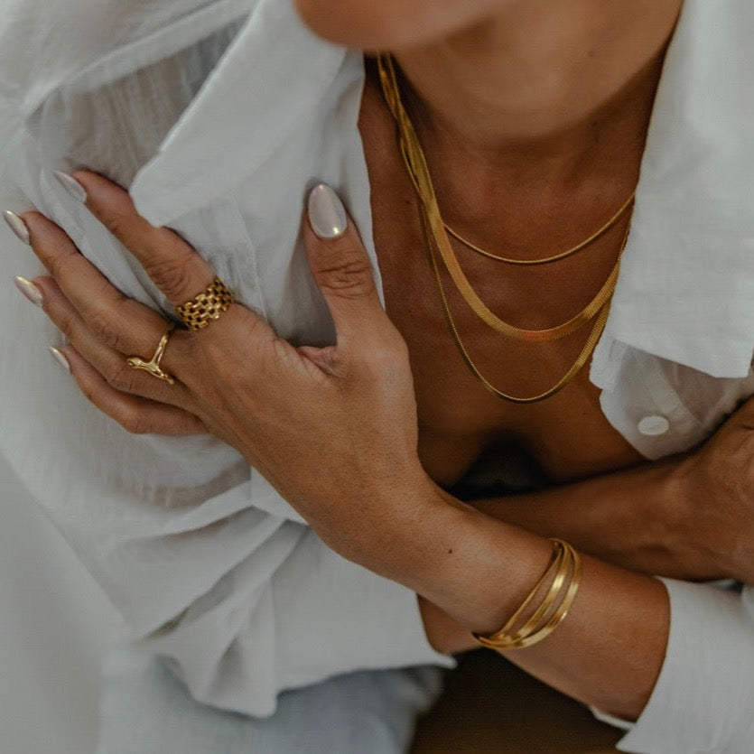 Paisley Triple Herringbone Bracelet