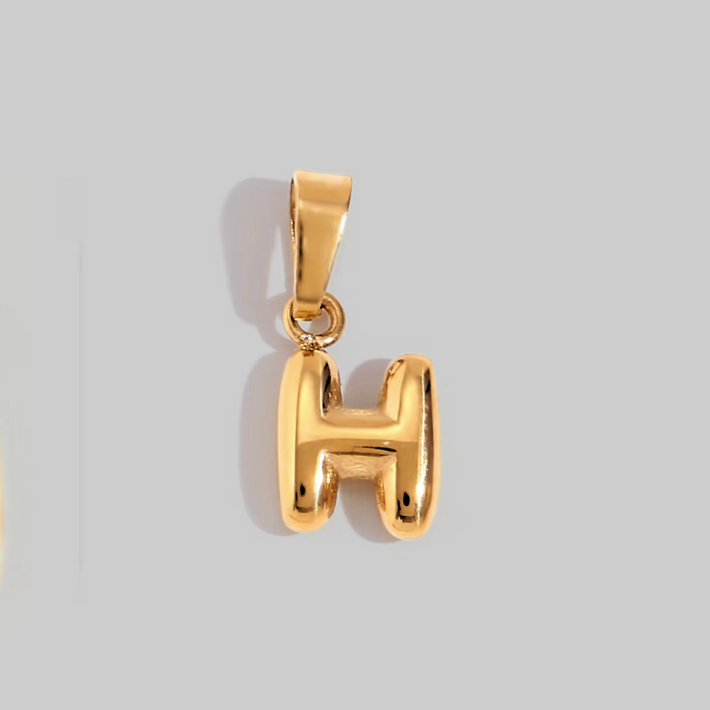 Bubble Letter Charms | Gold Hue