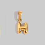 Bubble Letter Charms | Gold Hue
