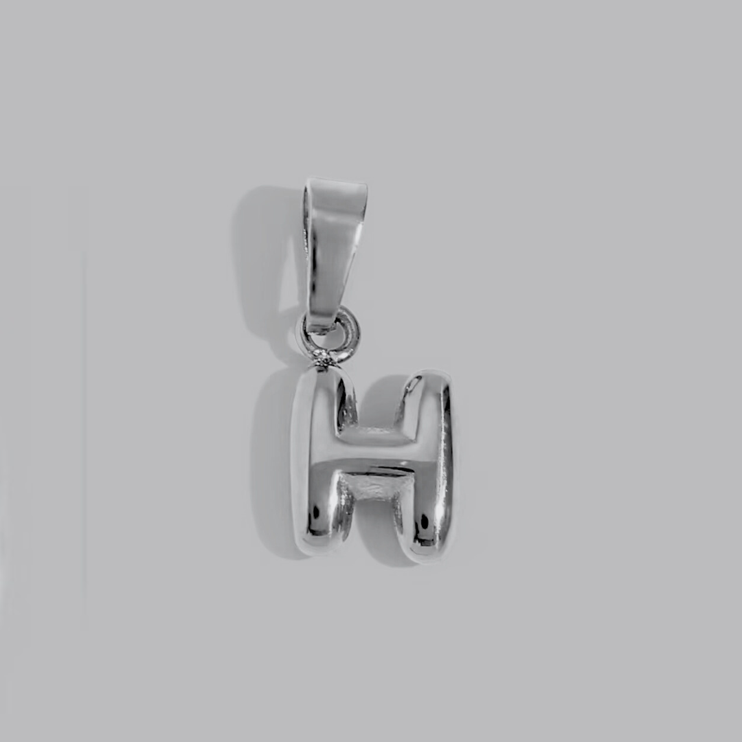 Bubble Letter Charms | Silver Hue