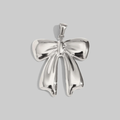 Bow Statement Pendant | Silver Hue