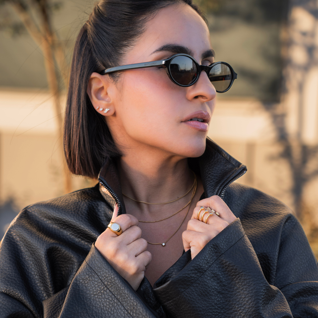 The Soft Glow Layered Necklace | Gold