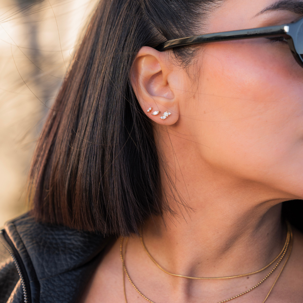 The Radiant Earring Set | Gold | 6 pieces