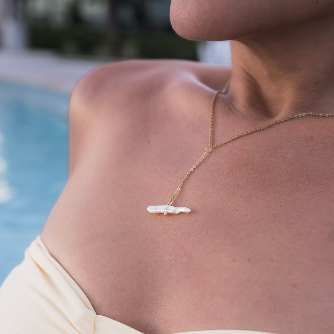 The Pause Lariat  Necklace