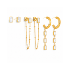 The Baguette Cut Earring Set