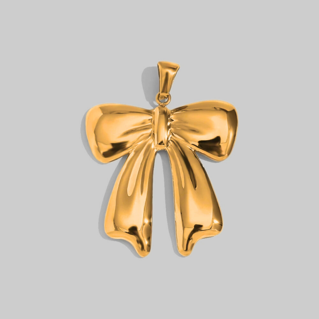 Bow Statement Pendant | Gold Hue