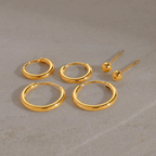 The Core Earring Set | Gold | 6 Pieces