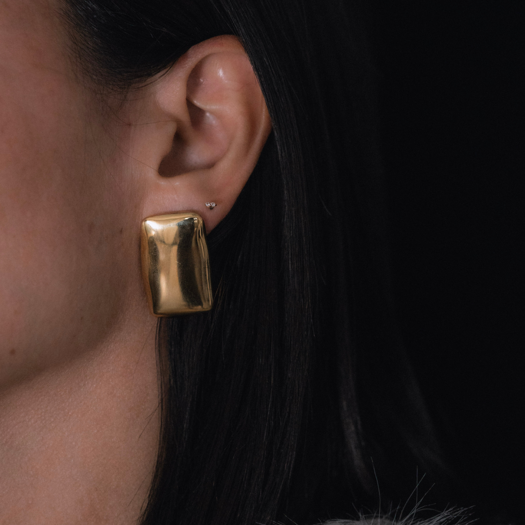 Dorothy Polished Earrings | Gold