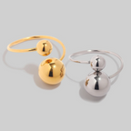 Bondi Double Sphere Ring | Gold