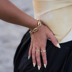 Marina 18k Gold Plated Natural Cowrie Shell Bracelet