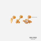 The Micro Trio Earring Set