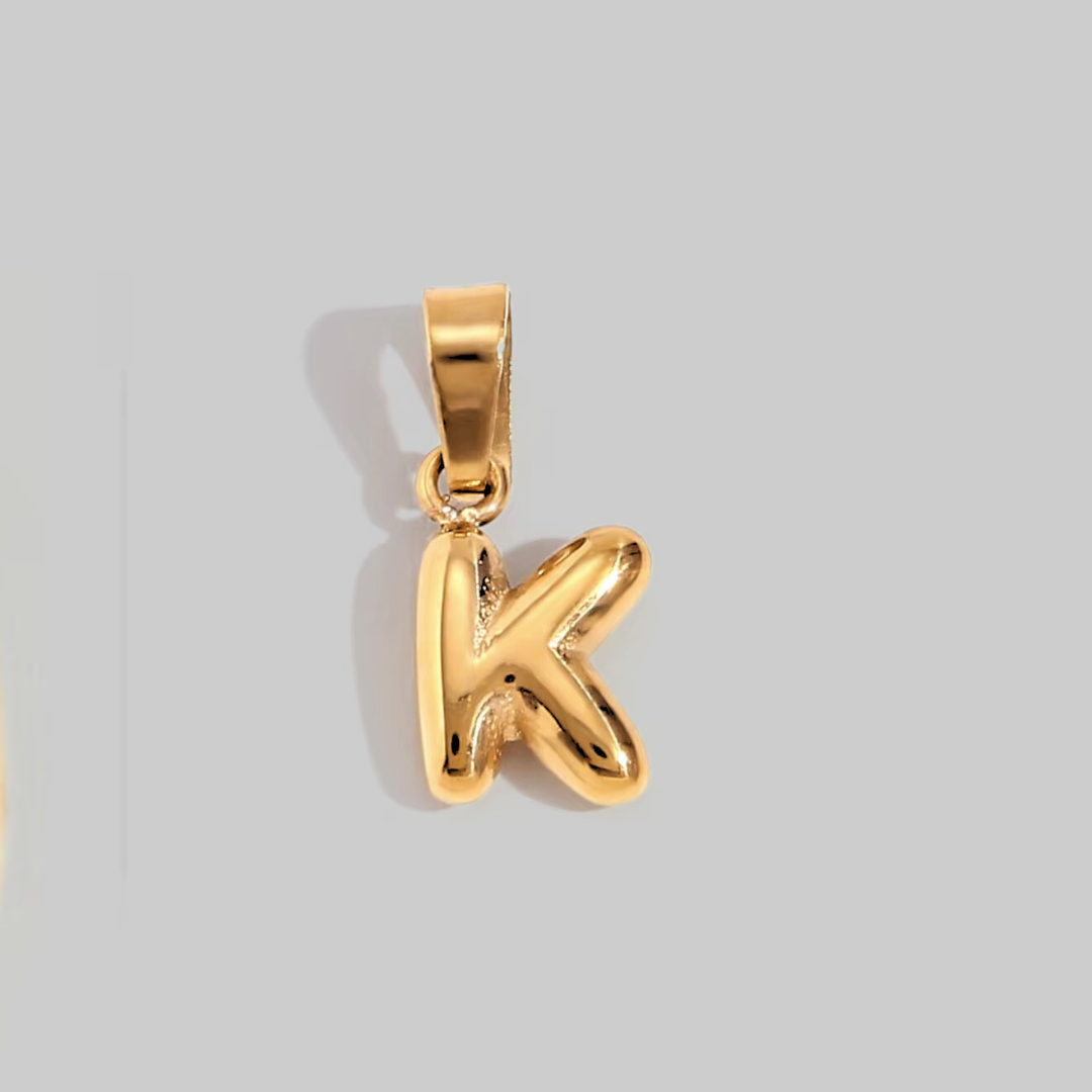 Bubble Letter Charms | Gold Hue