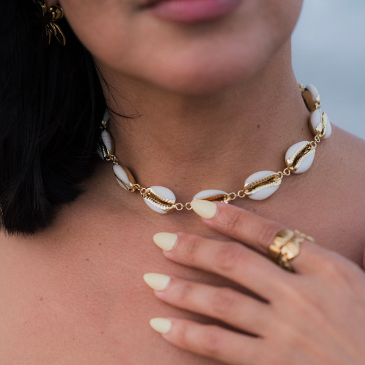 Coastal Muse Cowrie Shell Choker