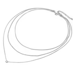 The Soft Glow Layered Necklace | Silver