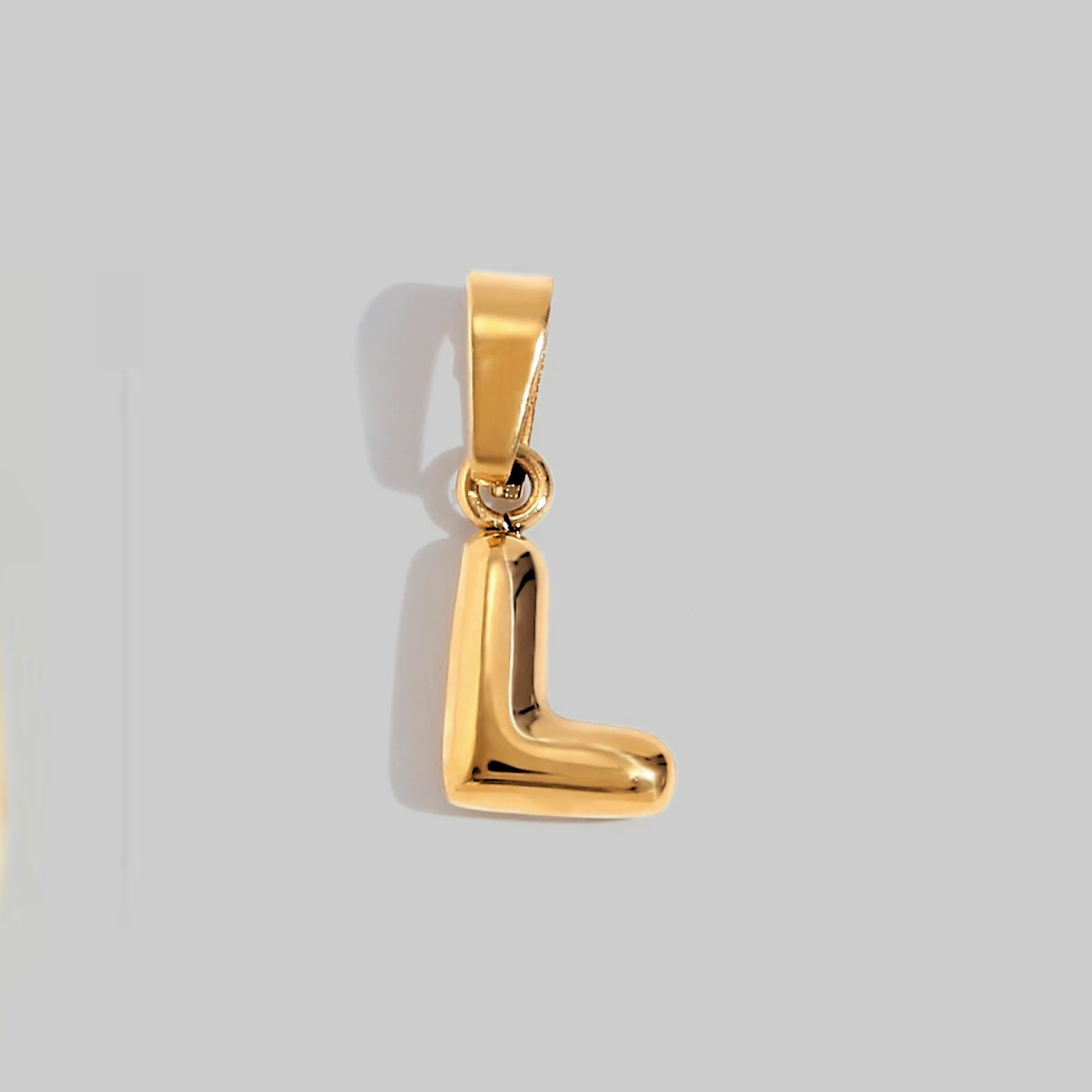 Bubble Letter Charms | Gold Hue