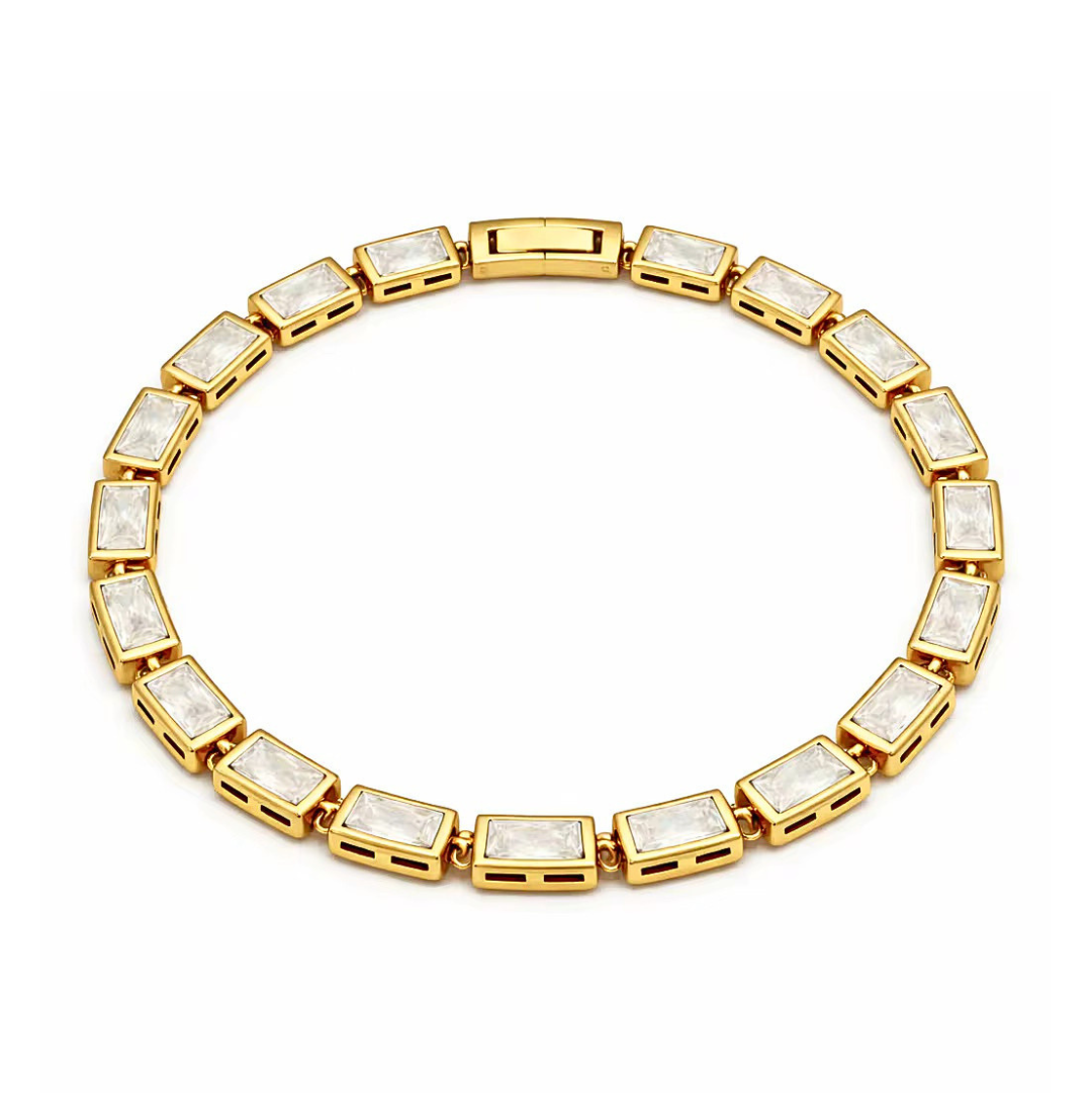 The Defined Tennis Bracelet | Gold