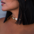 Cove Cowrie Shell Statement String Necklace