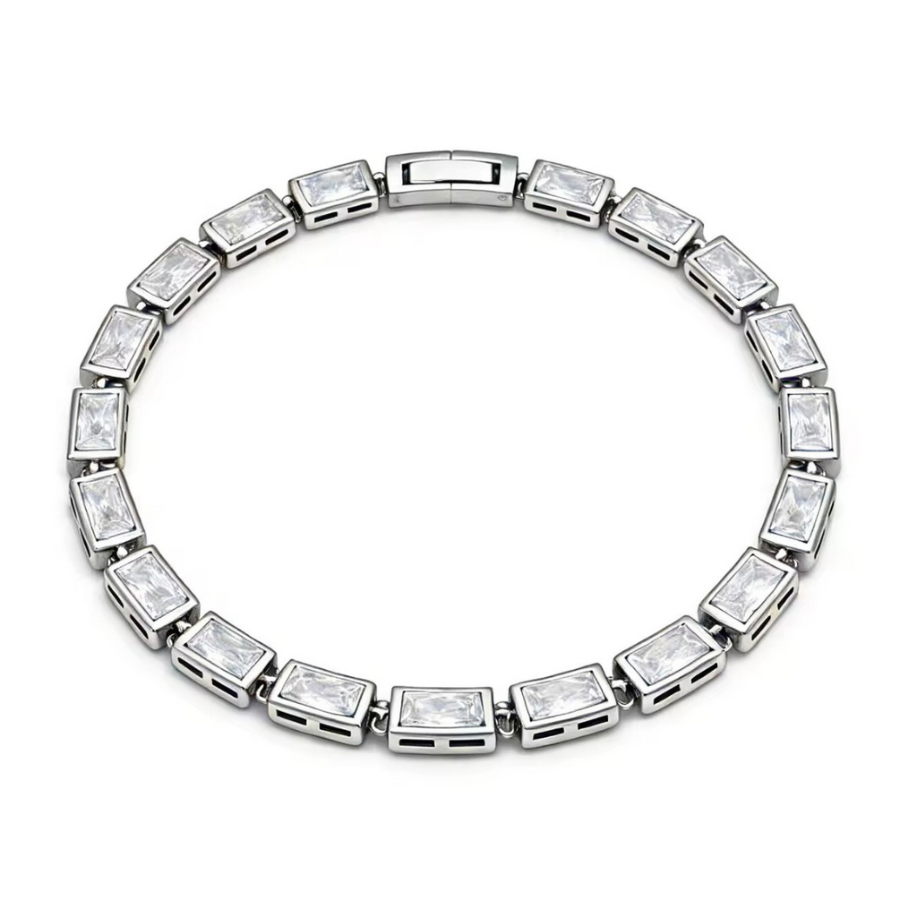The Defined Tennis Bracelet |Silver