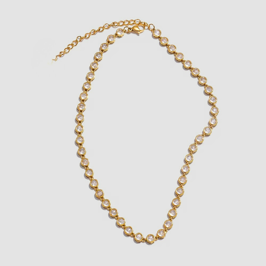 Radiant CZ Tennis Necklace