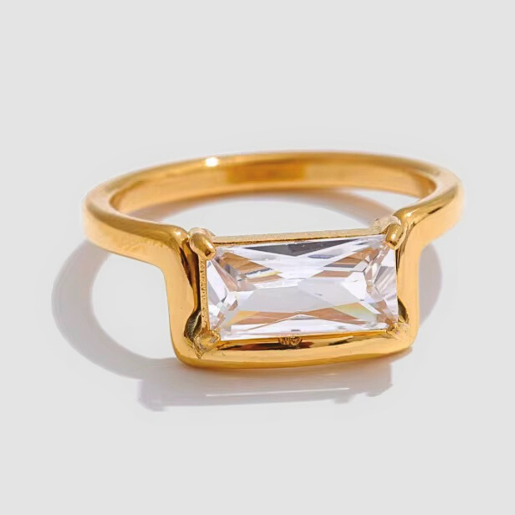 The Solstice Baguette Ring