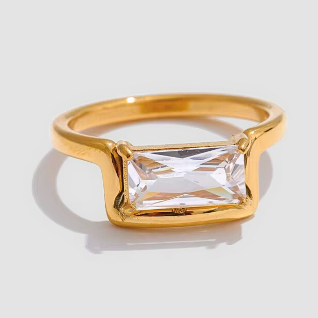 The Solstice Baguette Ring