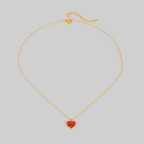 Carnelian Heart Necklace