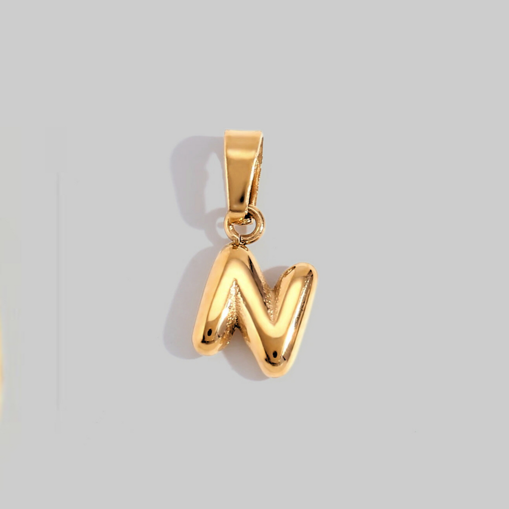 Bubble Letter Charms | Gold Hue