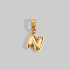 Bubble Letter Charms | Gold Hue