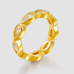 The Facet Eternity Band | Teardrop