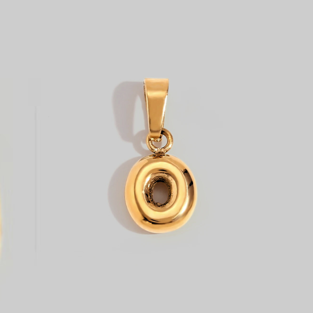 Bubble Letter Charms | Gold Hue