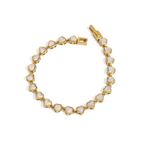 Reign Treat Heart Tennis Bracelet | Gold or Silver