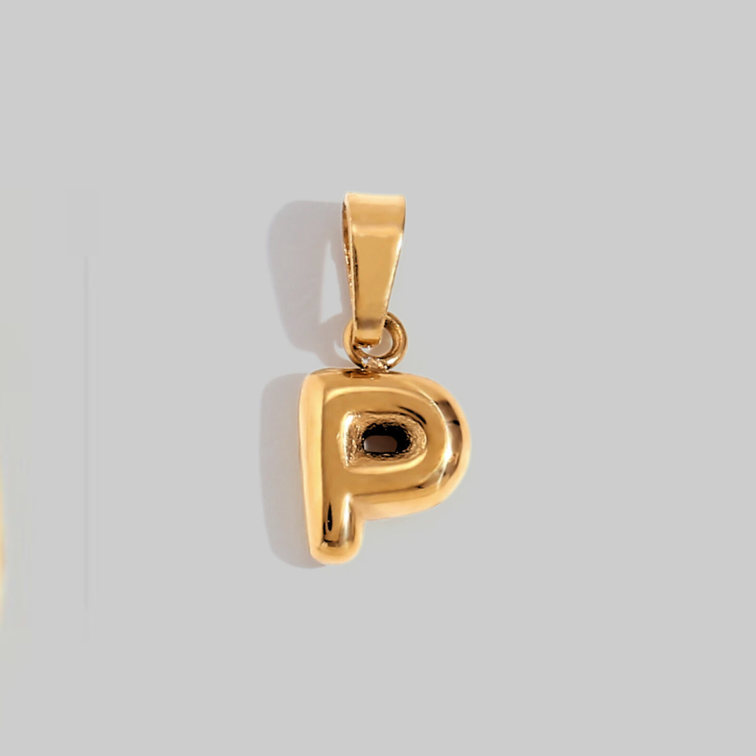 Bubble Letter Charms | Gold Hue