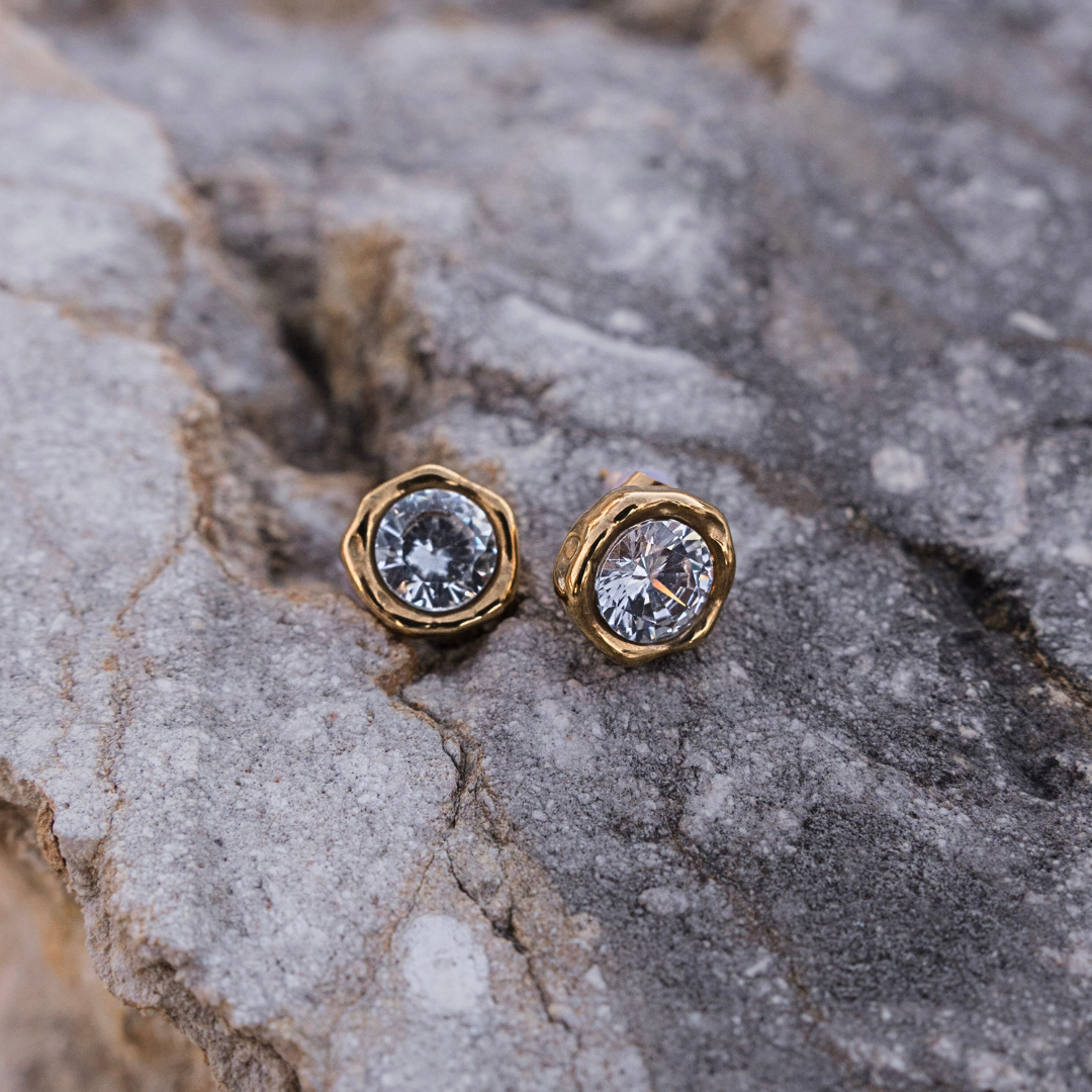 The Molten CZ Studs